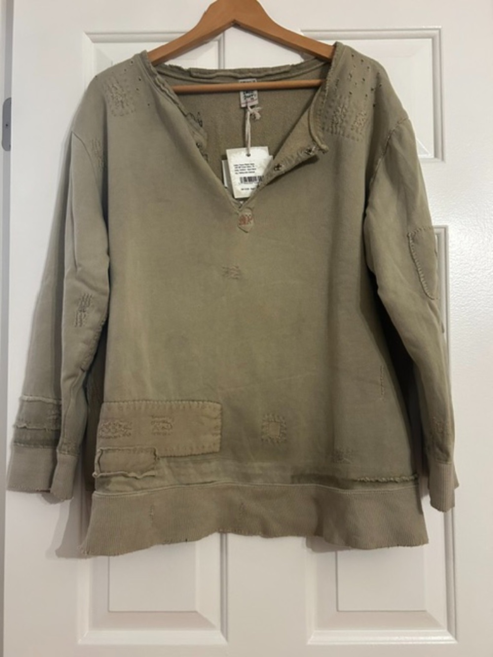 NWT - Magnolia Pearl Fleece Riehl Henley 2128 Aged